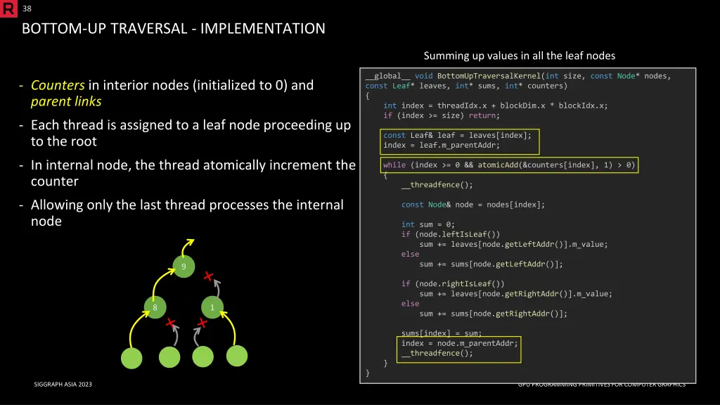 38 bottom up traversal implementation
