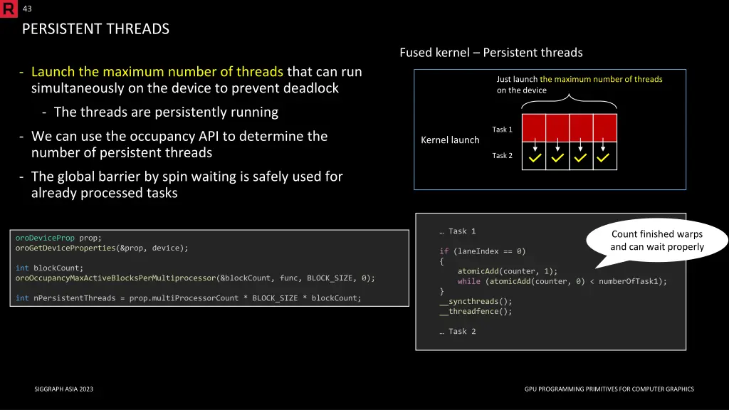 43 persistent threads