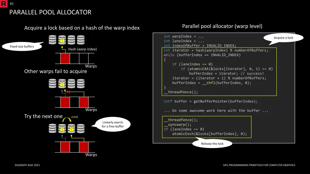 45 parallel pool allocator