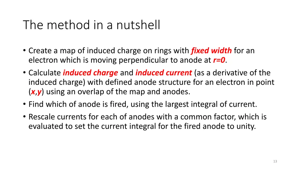 the method in a nutshell