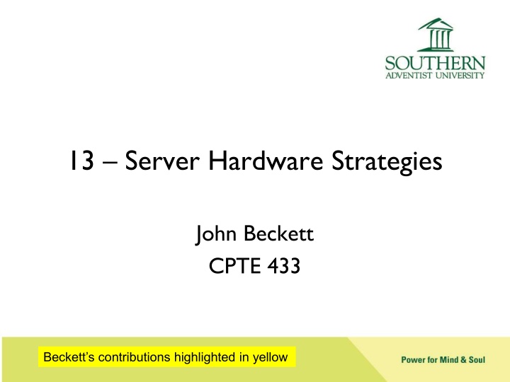 13 server hardware strategies