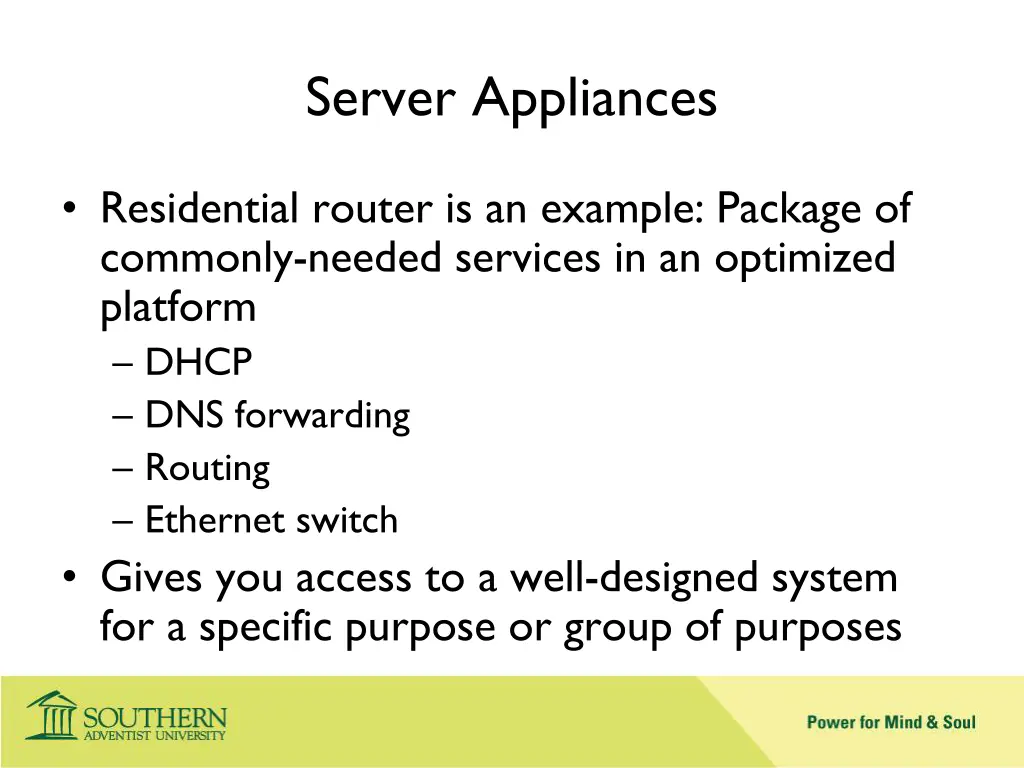 server appliances