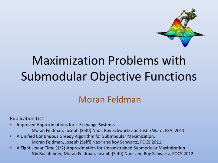 maximization problems with submodular objective