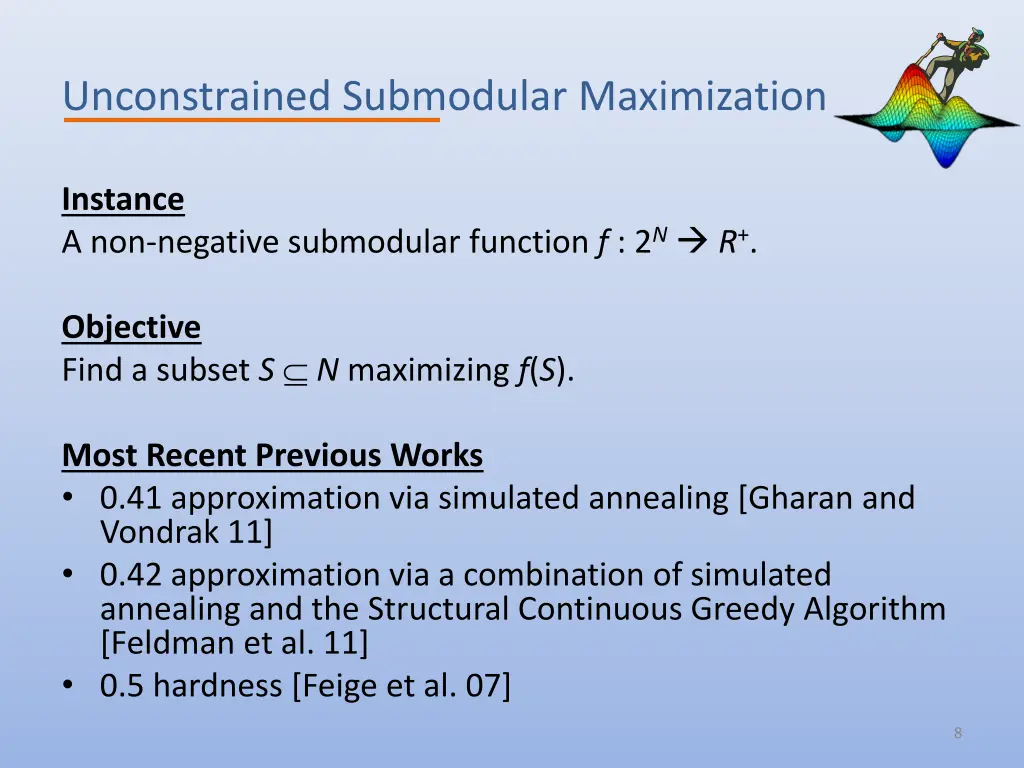 unconstrained submodular maximization