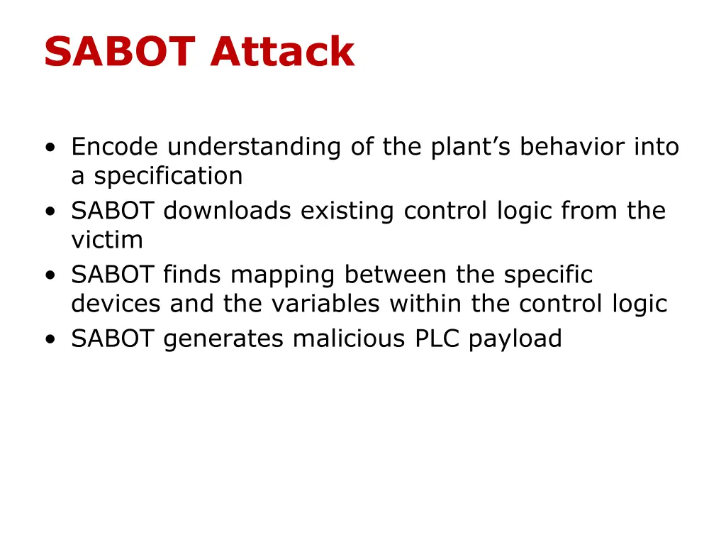 sabot attack