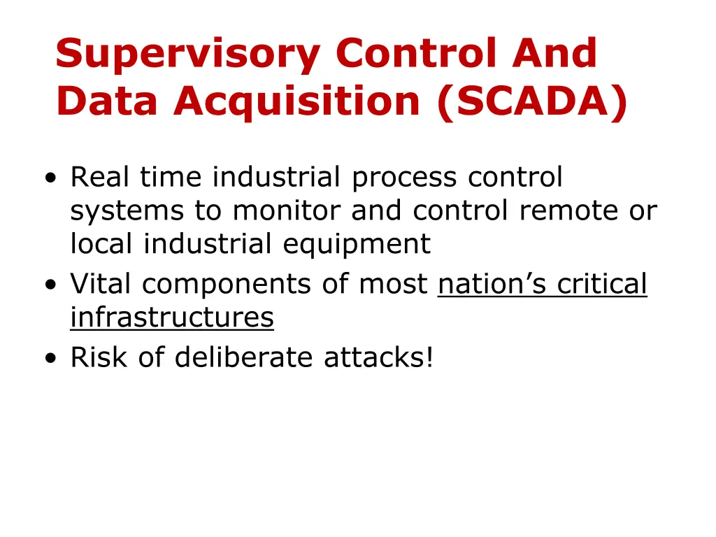 supervisory control and data acquisition scada 1