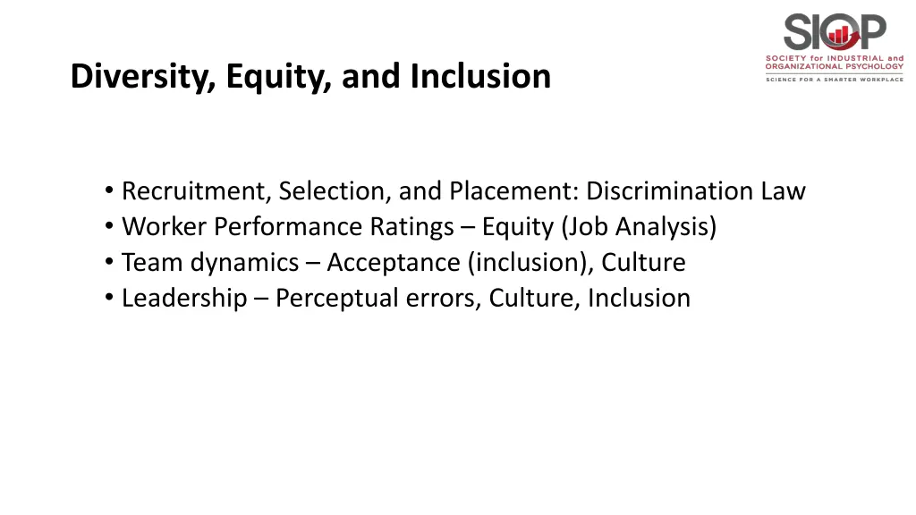 diversity equity and inclusion