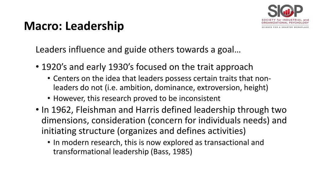 macro leadership