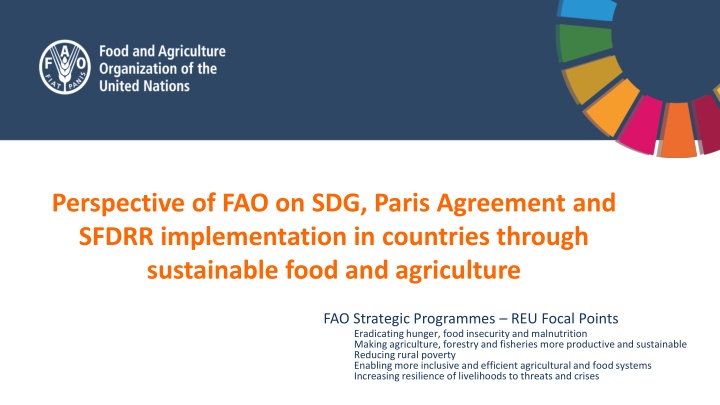 perspective of fao on sdg paris agreement