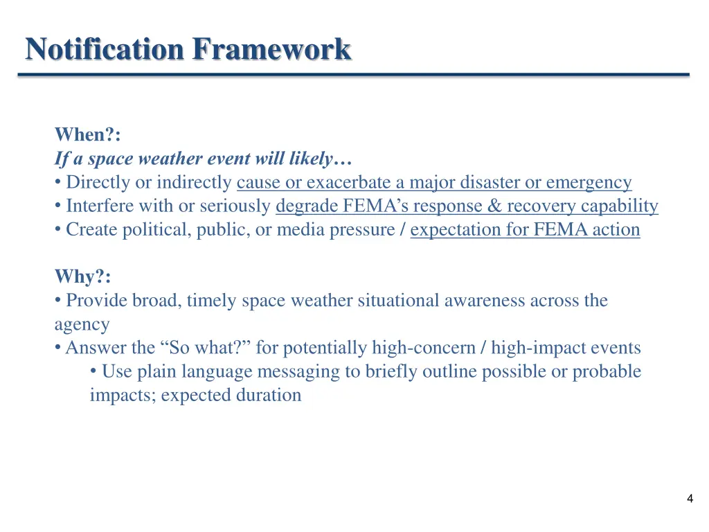 notification framework