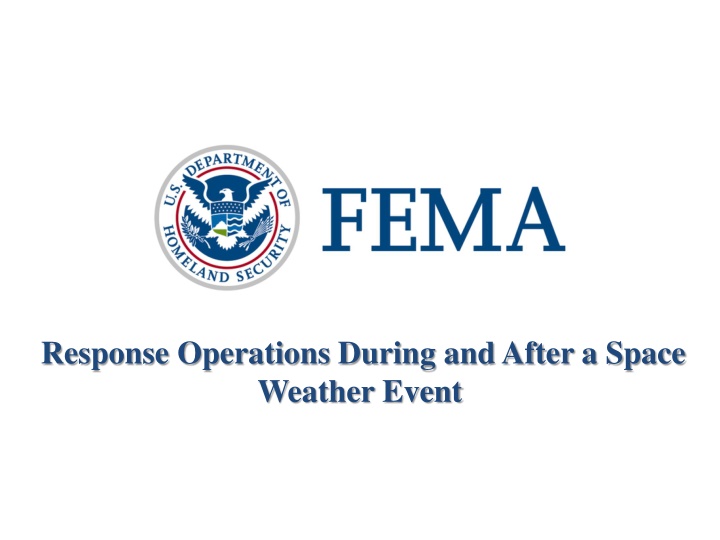 response operations during and after a space