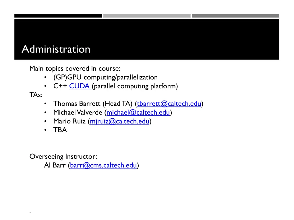 administration
