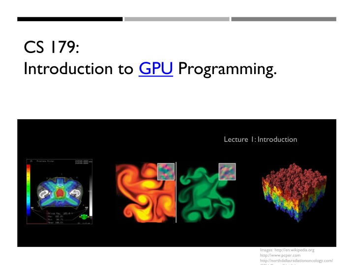 cs 179 introduction to gpu programming