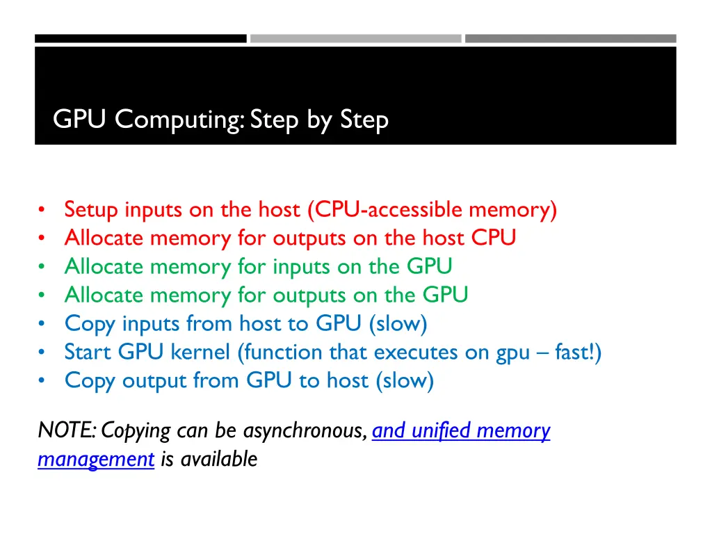 gpu computing step by step