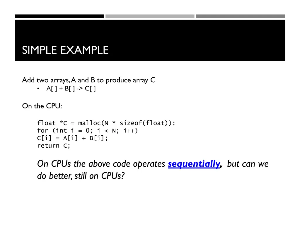 simple example