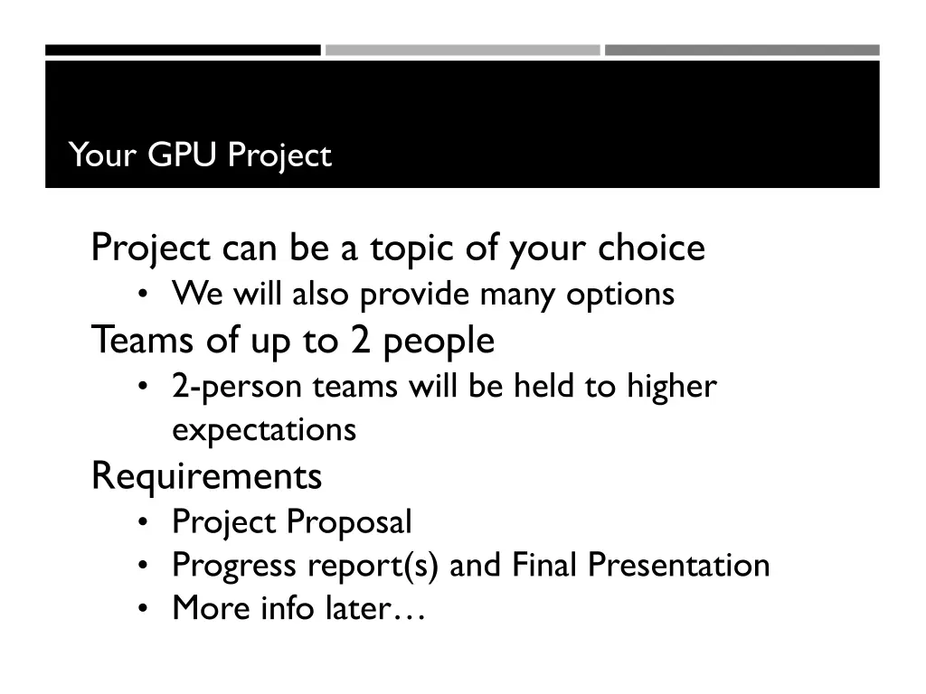 your gpu project