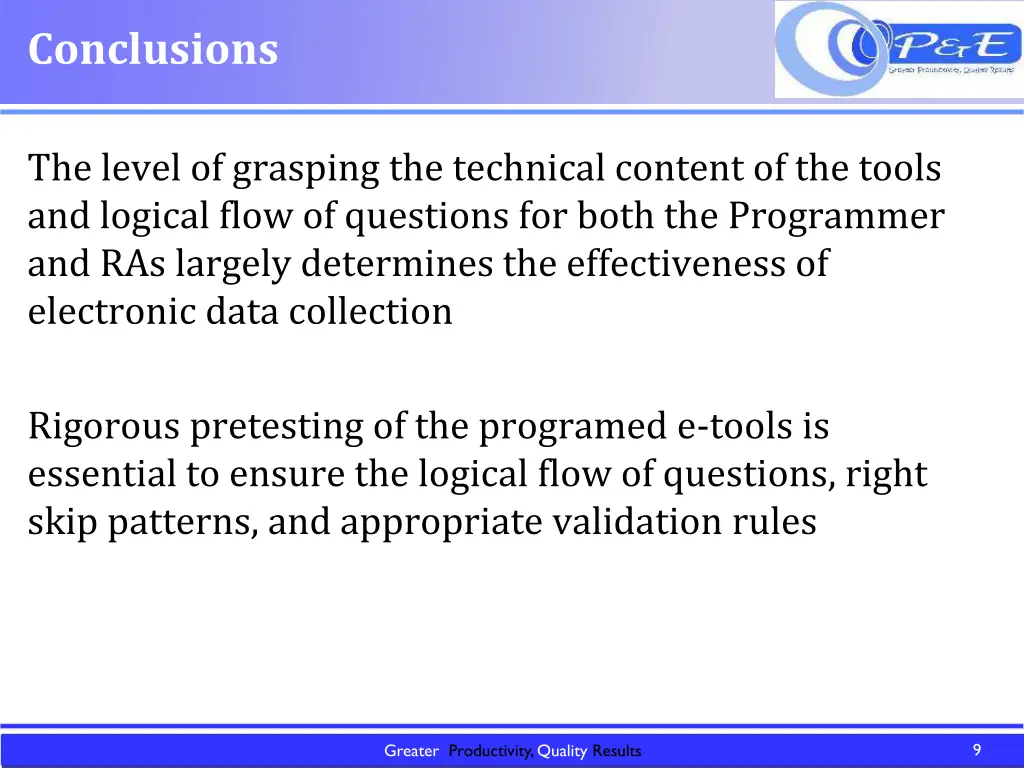 conclusions