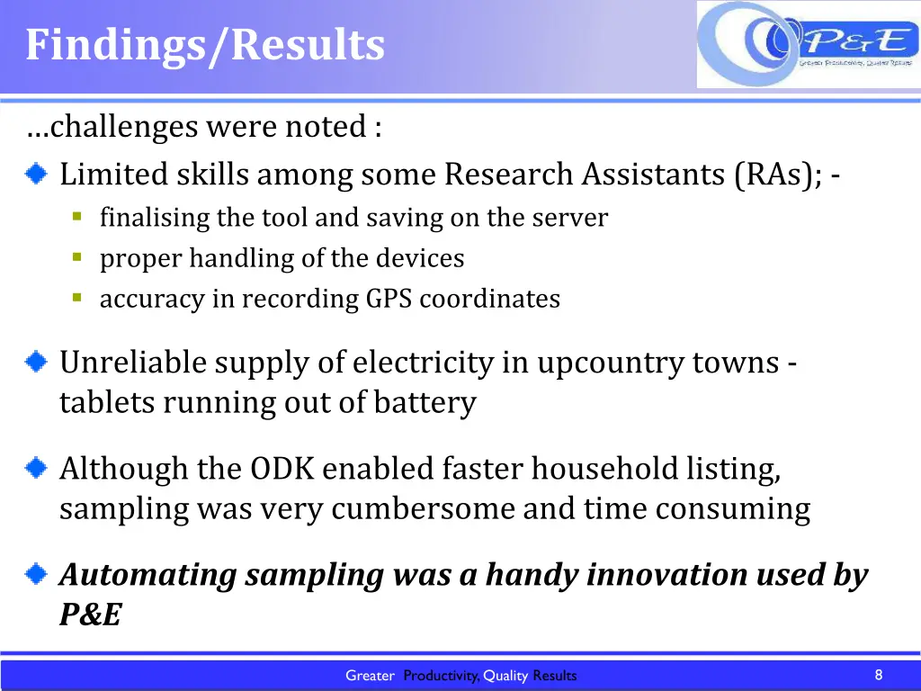 findings results 1