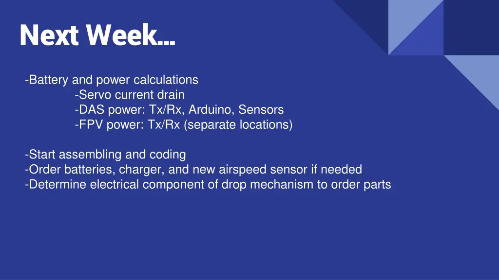 next week
