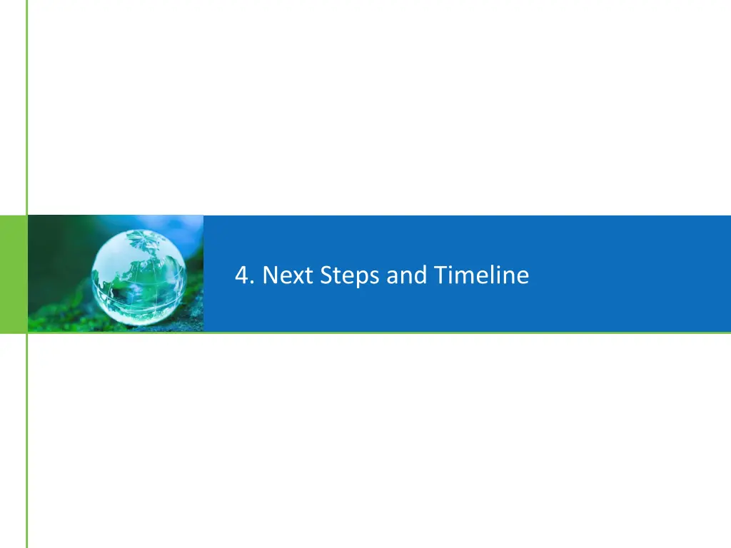 4 next steps and timeline