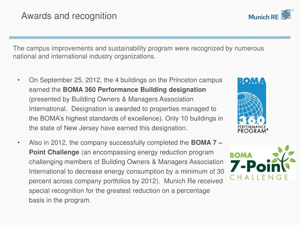 awards and recognition