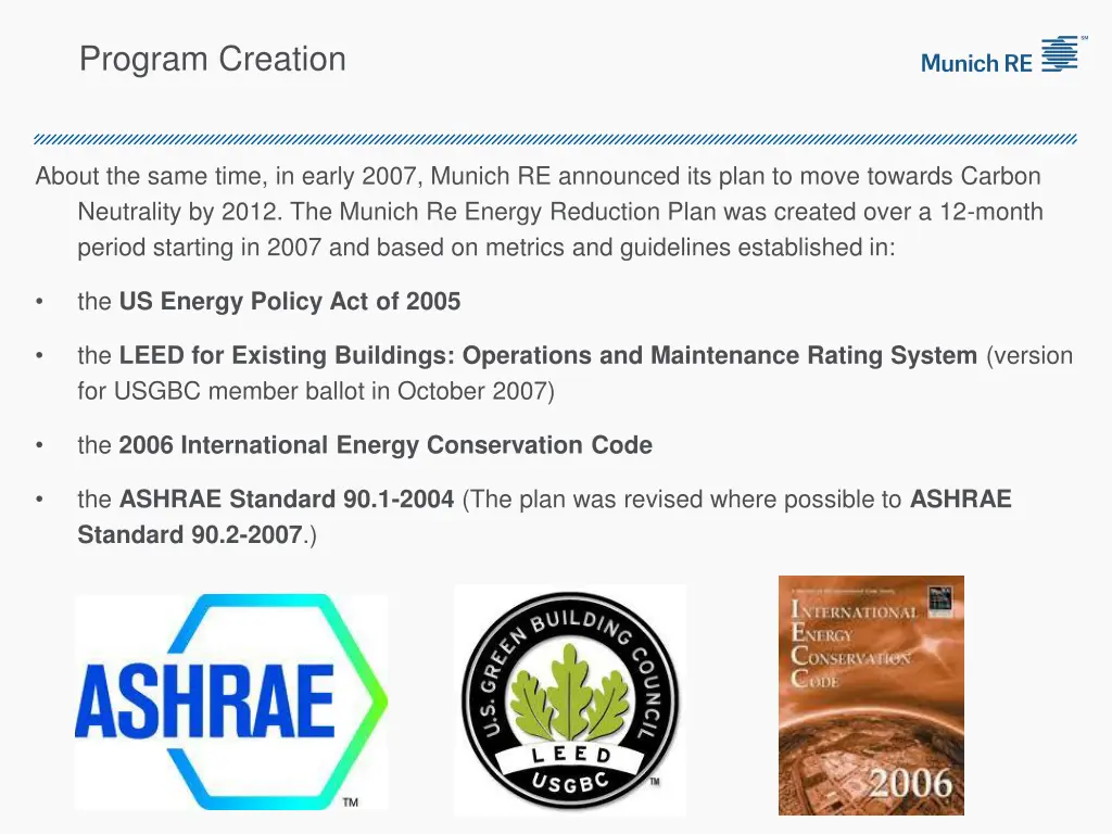 program creation