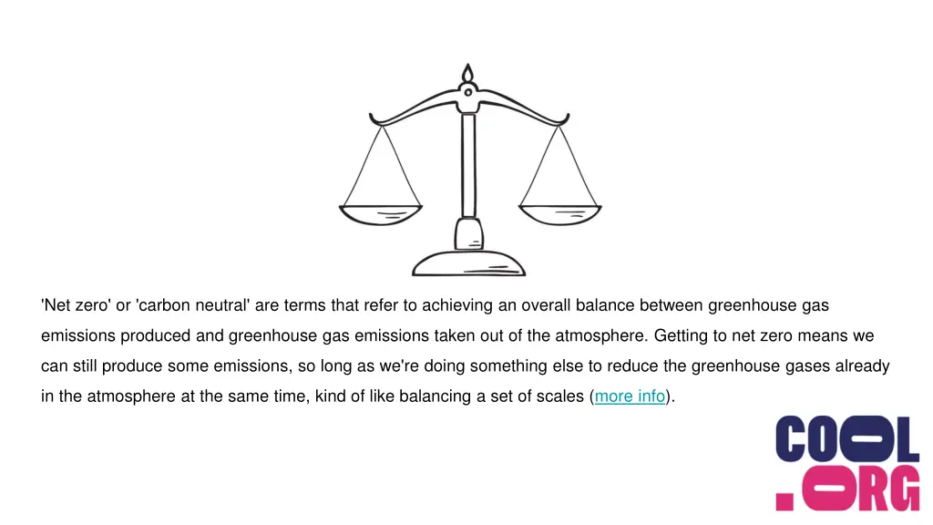 net zero or carbon neutral are terms that refer