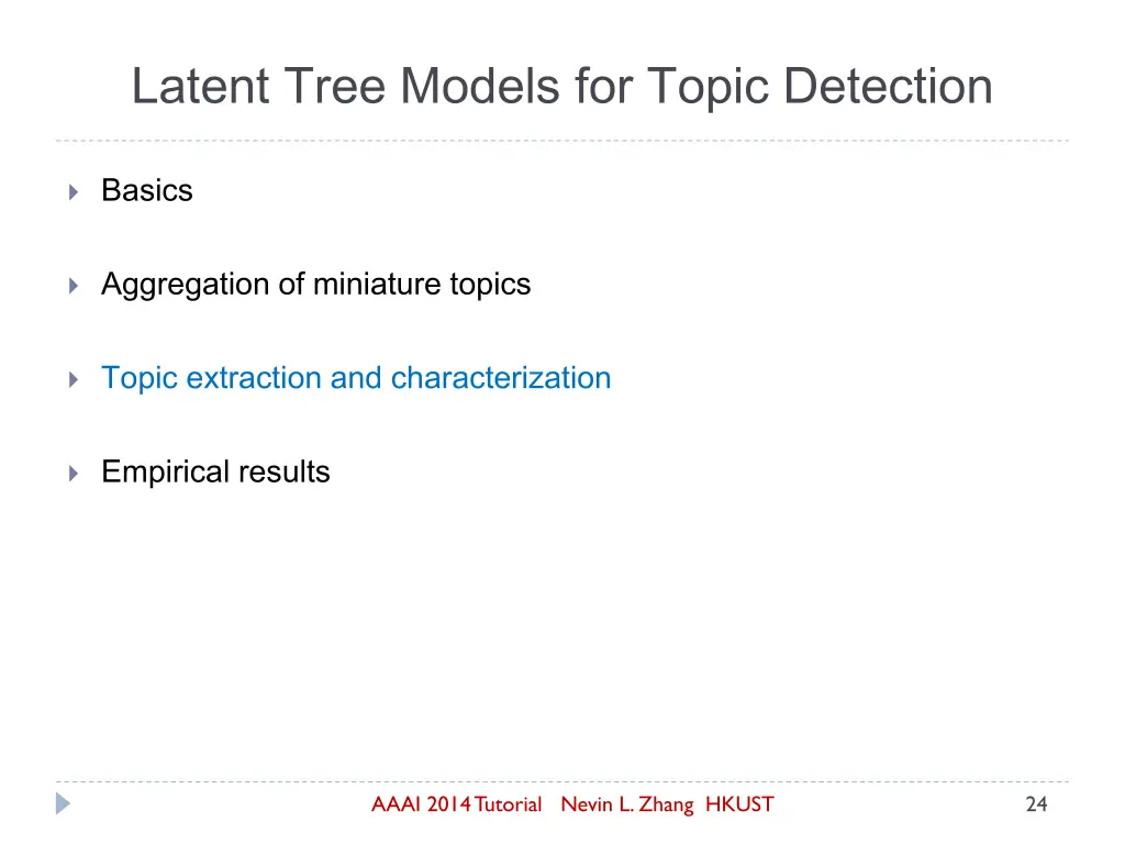 latent tree models for topic detection 2