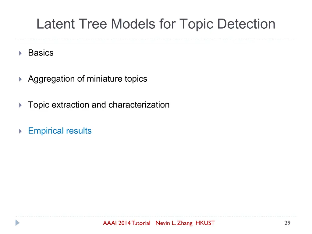 latent tree models for topic detection 3