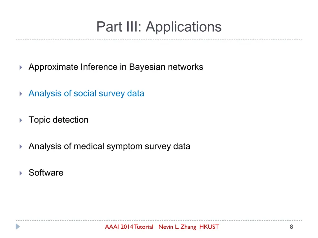 part iii applications