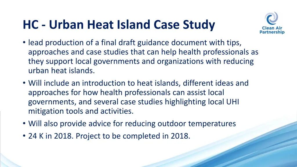 hc urban heat island case study
