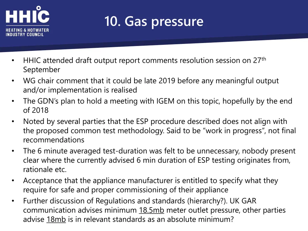 10 gas pressure