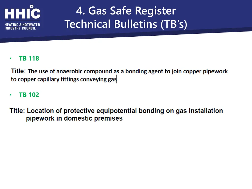 4 gas safe register technical bulletins tb s