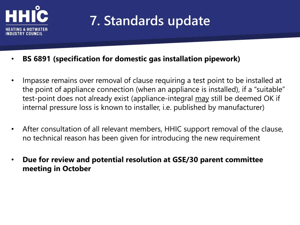 7 standards update