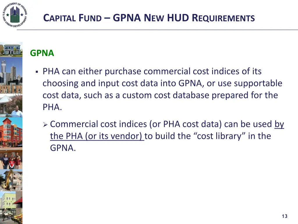 c apital f und gpna n ew hud r equirements 11