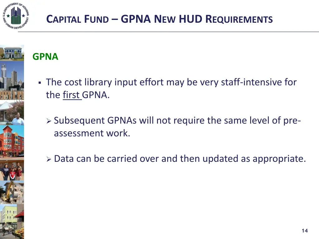 c apital f und gpna n ew hud r equirements 12