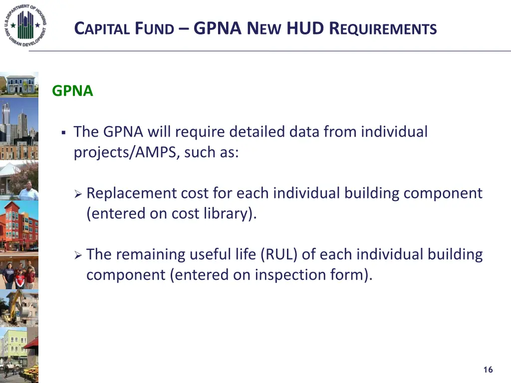 c apital f und gpna n ew hud r equirements 14