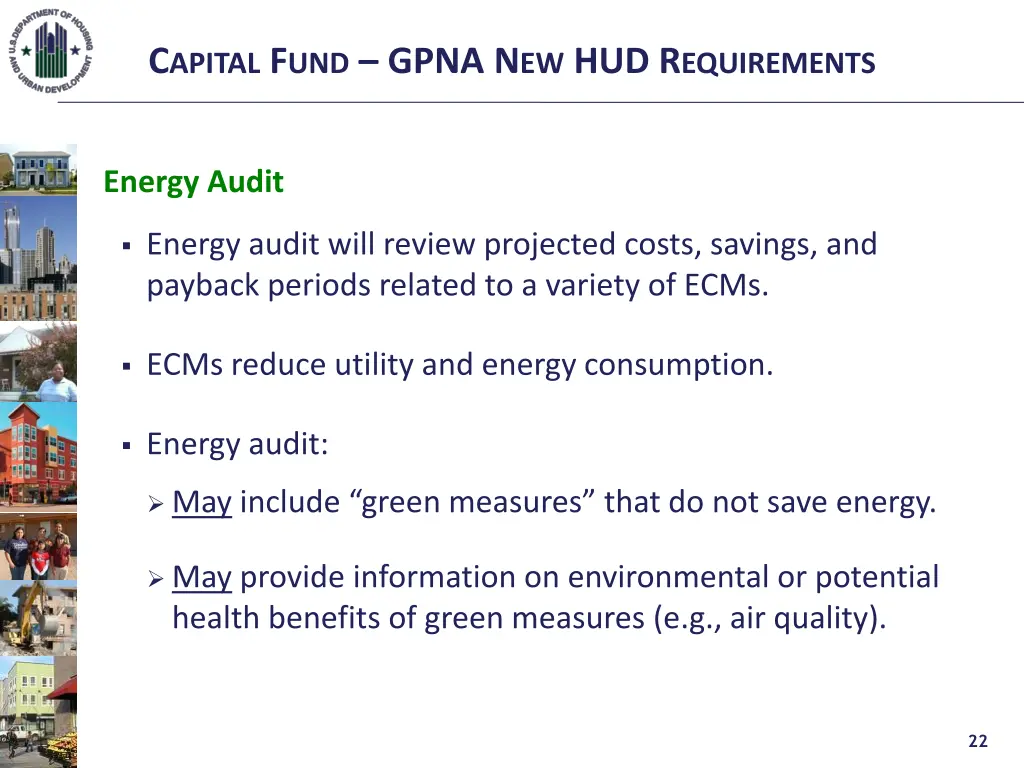 c apital f und gpna n ew hud r equirements 20