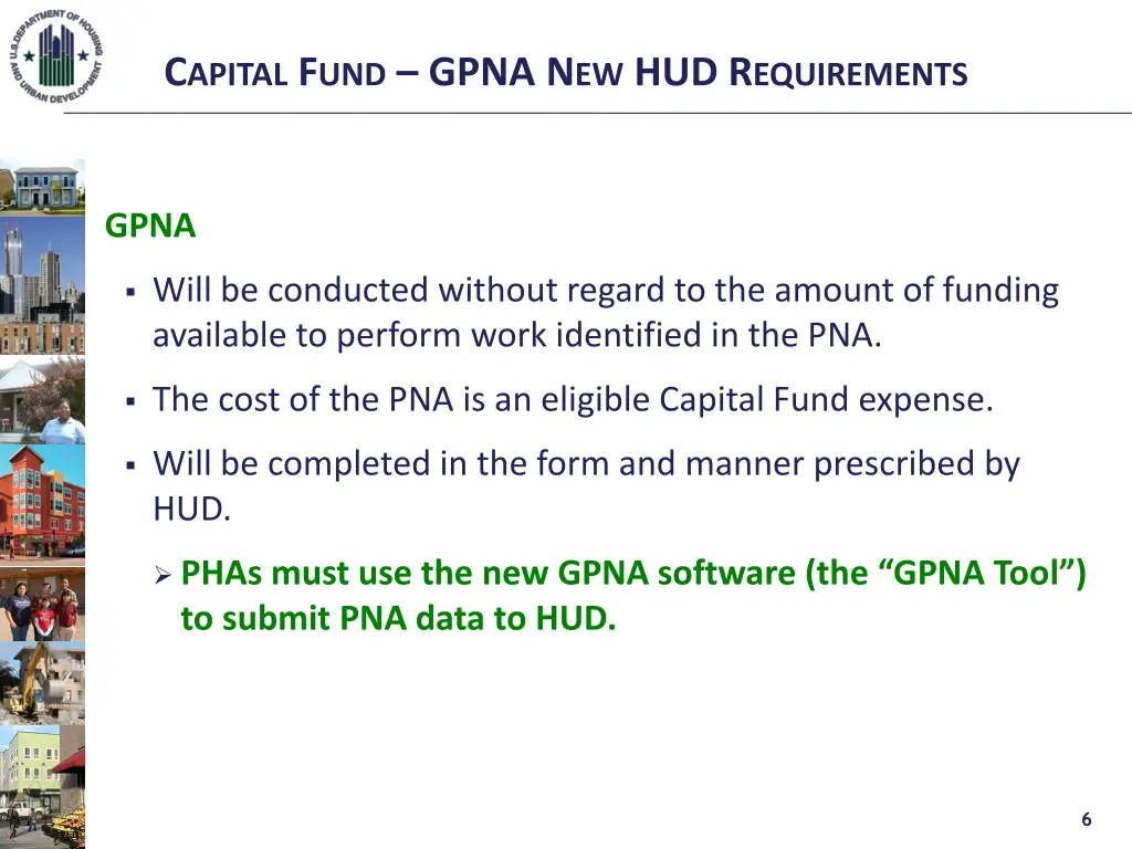c apital f und gpna n ew hud r equirements 4