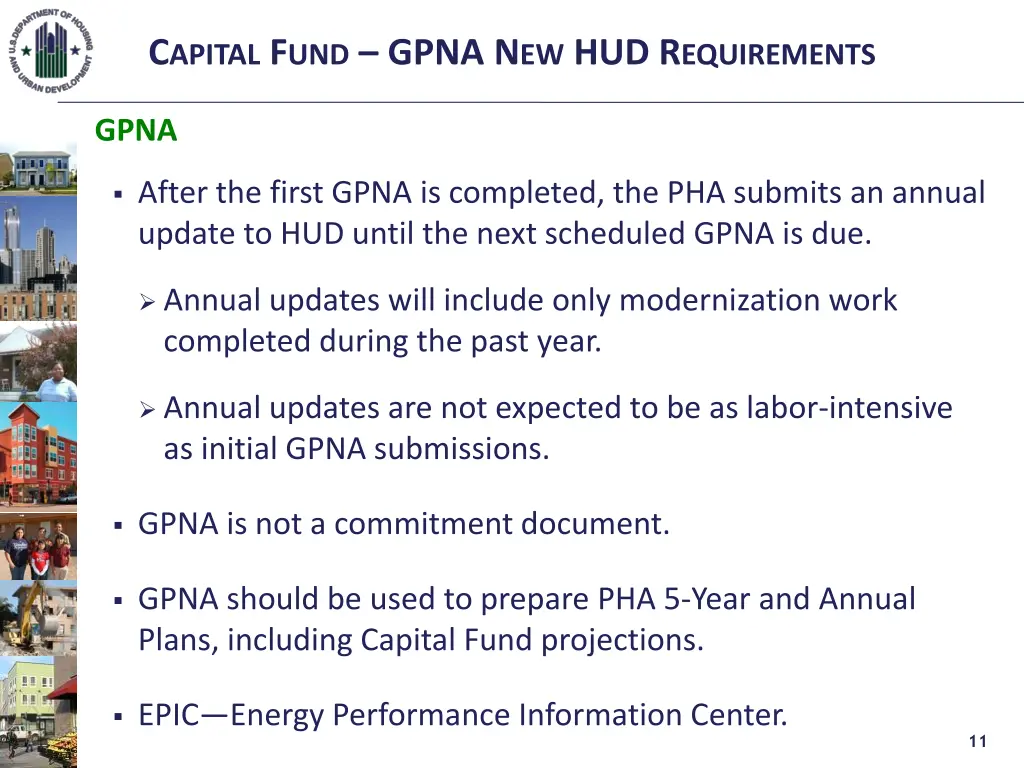 c apital f und gpna n ew hud r equirements 9