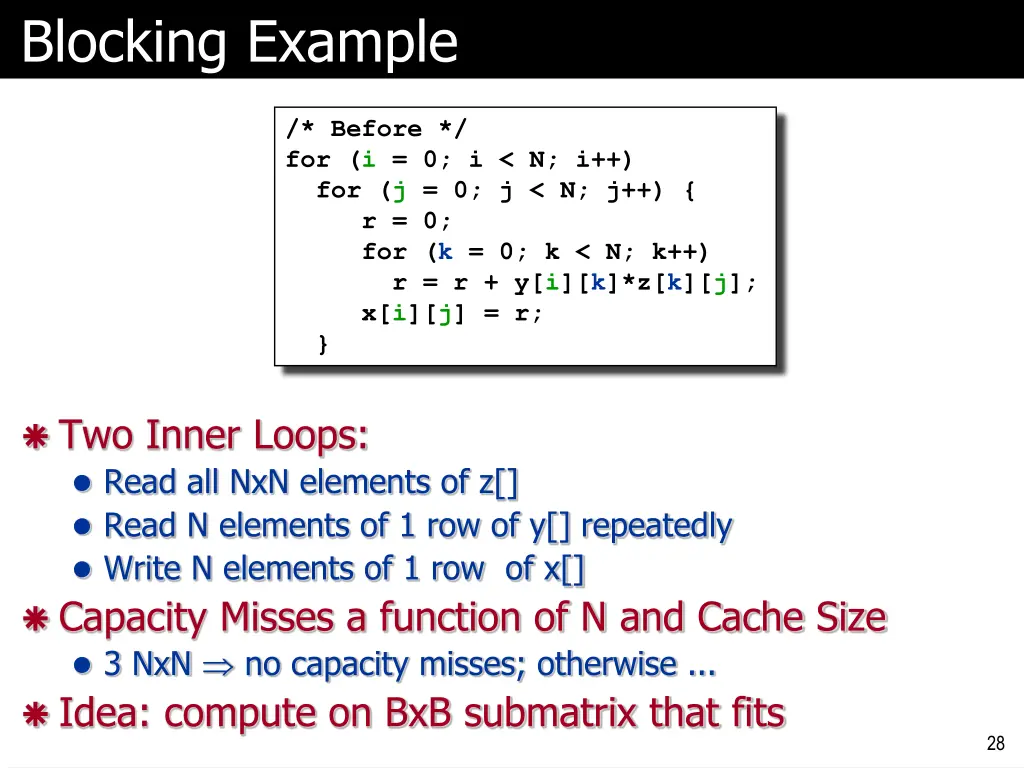 blocking example