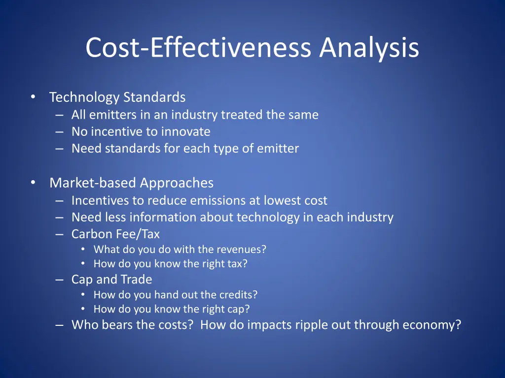 cost effectiveness analysis 1