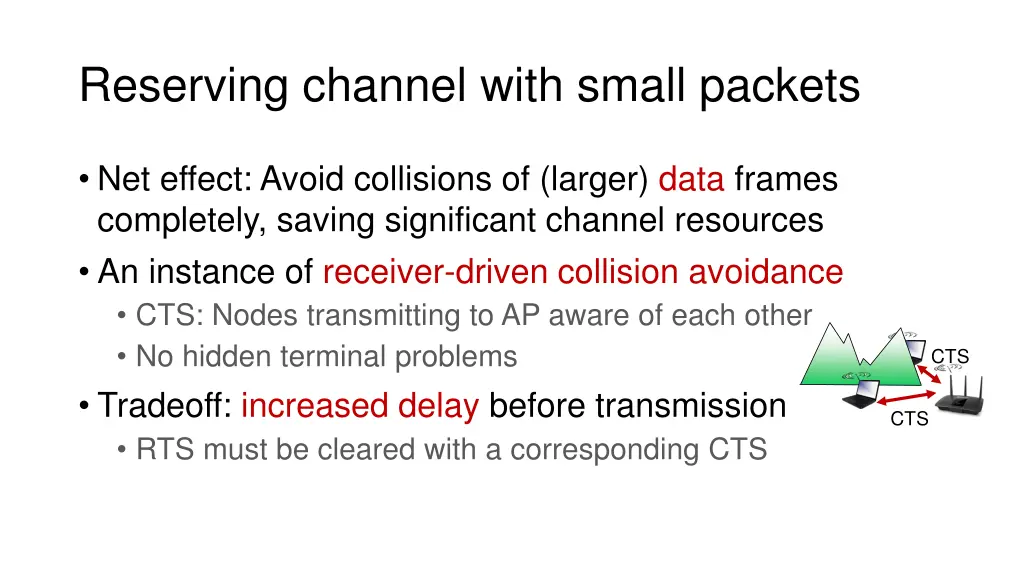 reserving channel with small packets 1