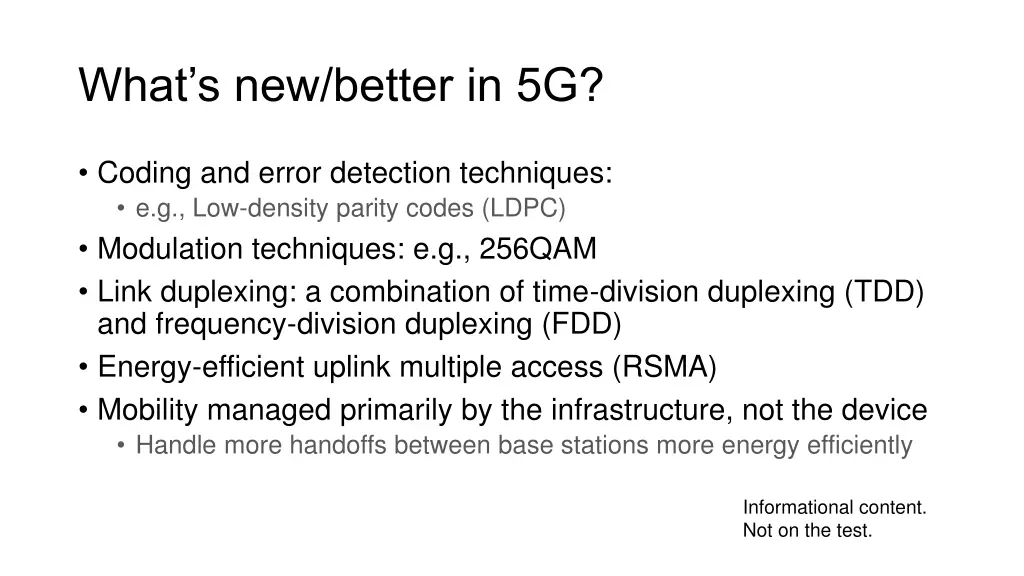 what s new better in 5g 1