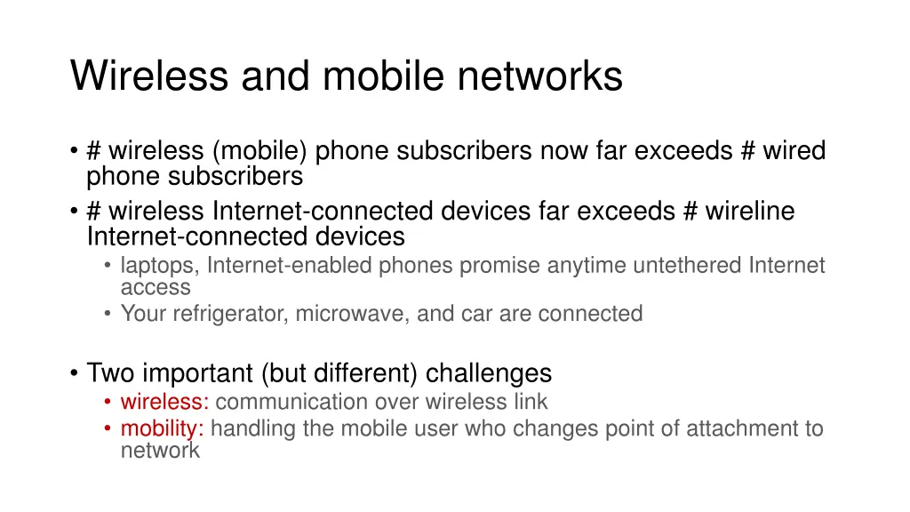 wireless and mobile networks 1
