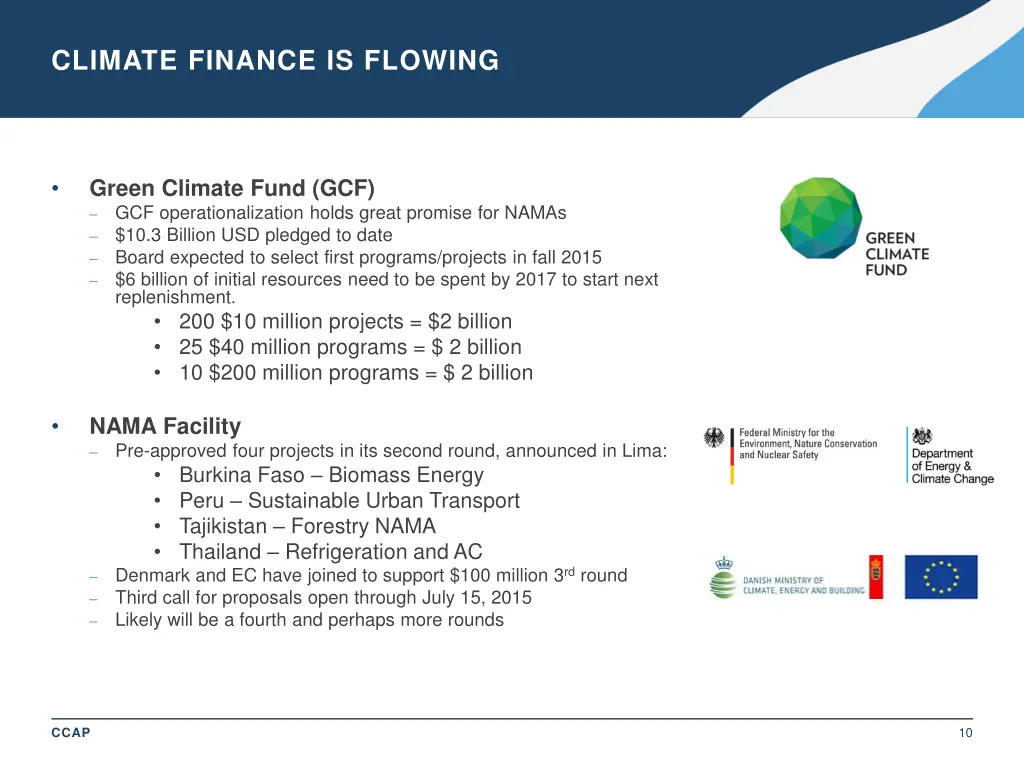 climate finance is flowing