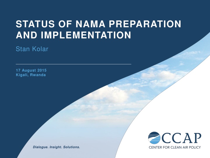 status of nama preparation and implementation