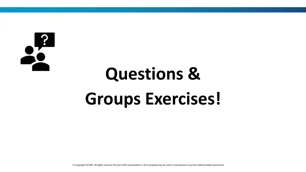questions groups exercises