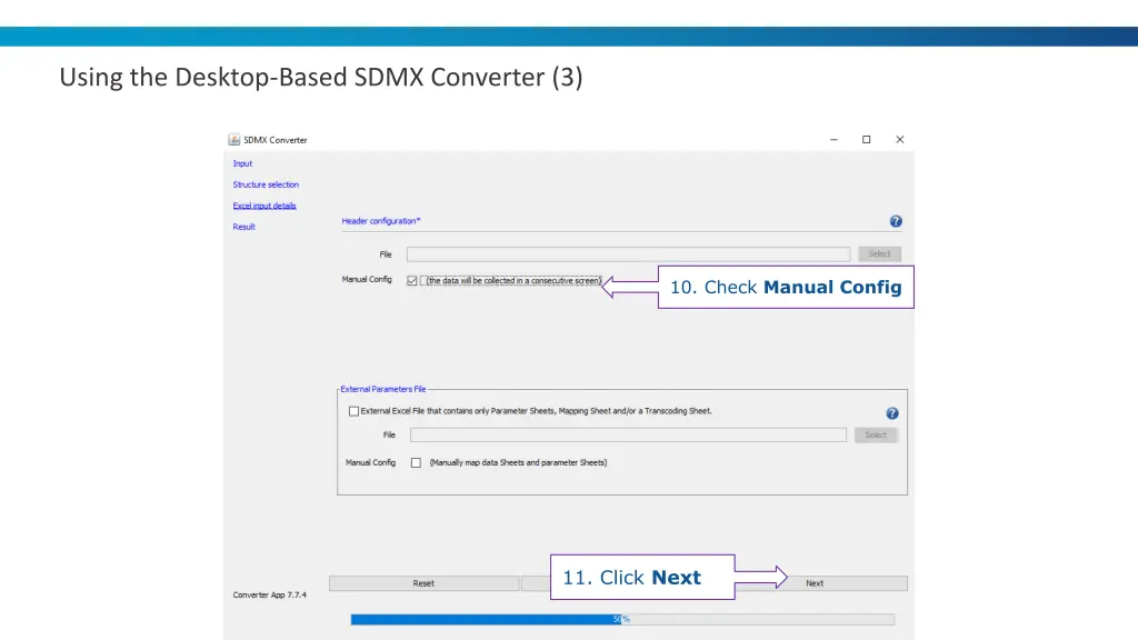 using the desktop based sdmx converter 3