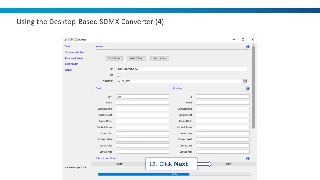 using the desktop based sdmx converter 4